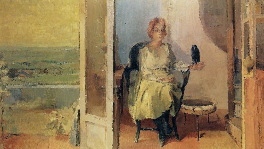 Femme et corneille 114 x 195, 1960